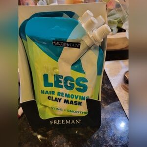 Freeman Legs Hair Removing Clay Mask Pack Of 5 Bundle.